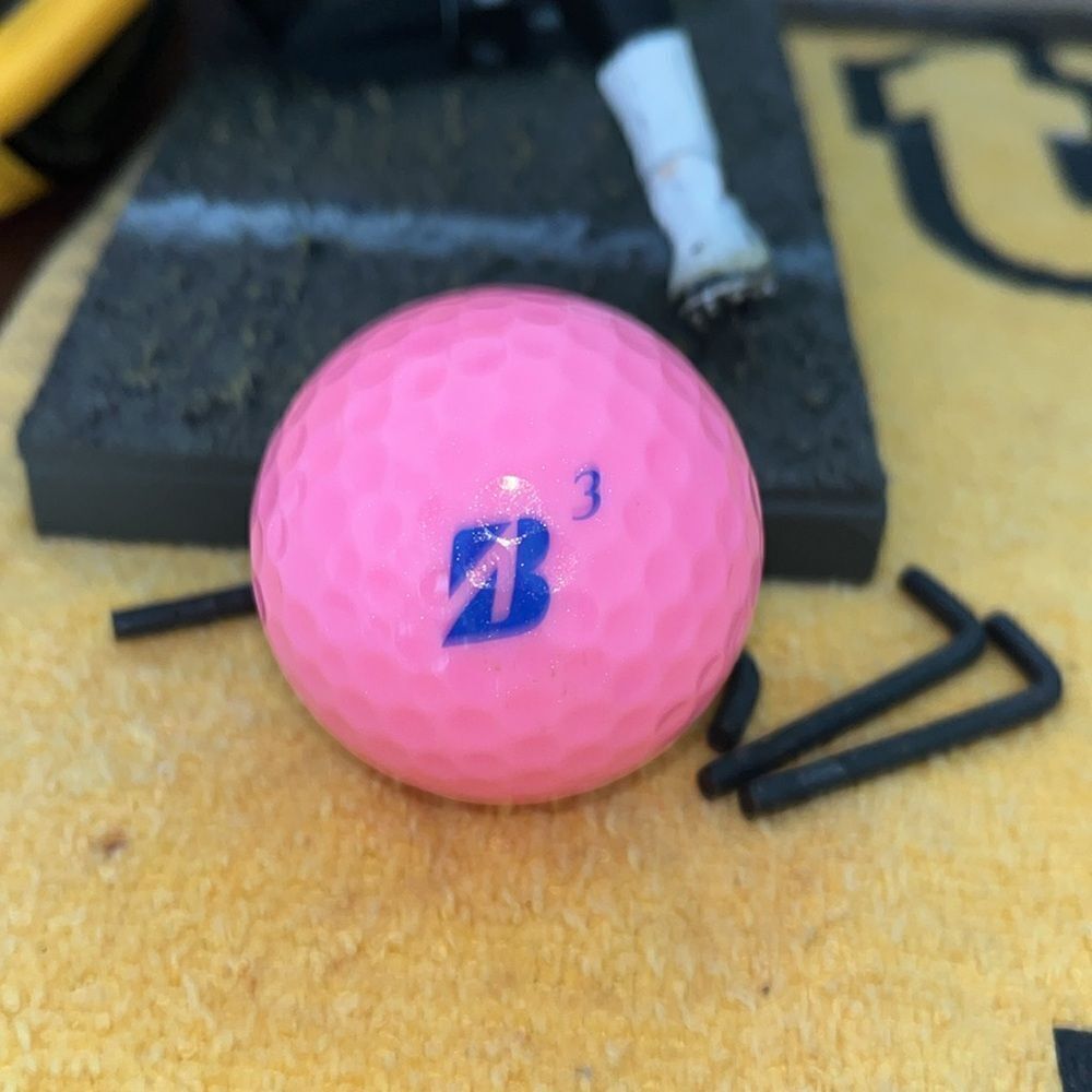 Pink Bridgestone 3 Lady golf ball - ask how to get for FREE
